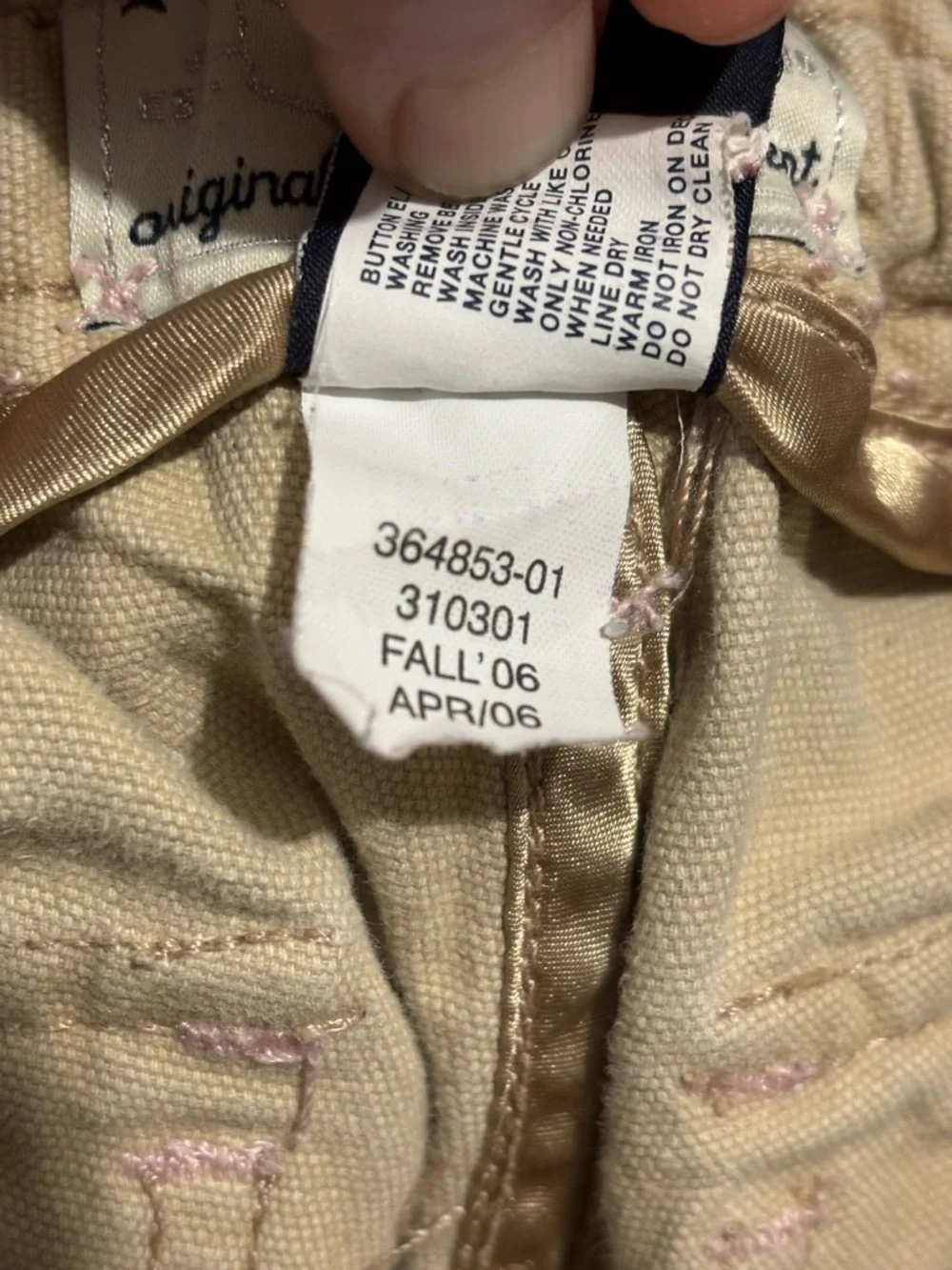 Gap Kids Vintage Bootcut Flare Pants Size 4 Regular Khaki Beige